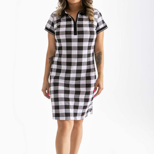 Check Polo Dress
